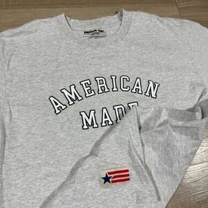 American Giant Flag Collection "American Made" Flag Patch T-Shirt Graphic Size L